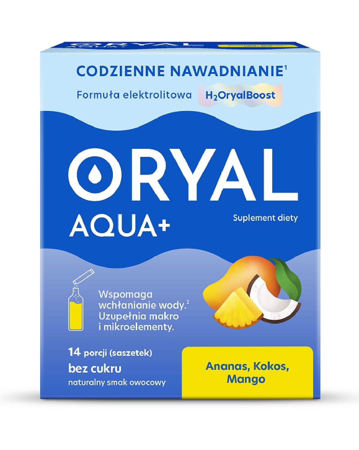 Oryal Aqua + Ananas, Kokos, Mango, saszetki