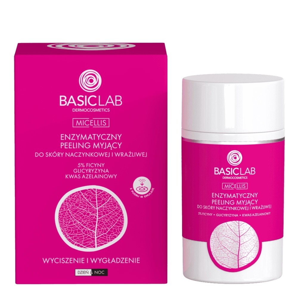 Basiclab Dermocosmetics Micellis Scrub Con Enzimi Contro Gli Arrossamenti Della Pelle 35 G-image