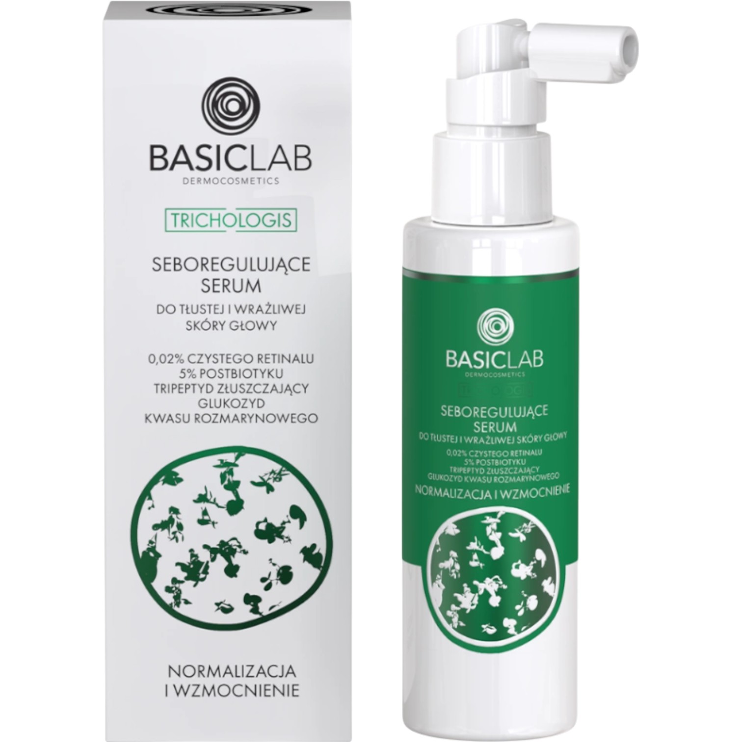 Basiclab Seboregulujące Serum do tłustej i wrażliwej skóry głowy