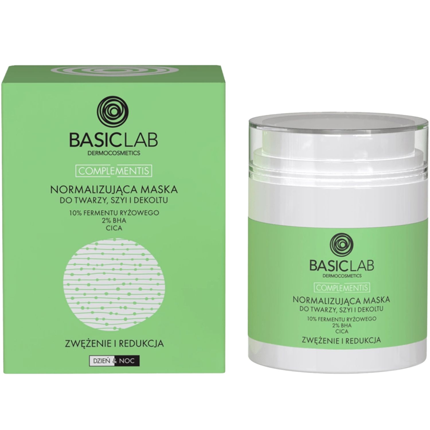 Basiclab Maschera neutralizzante per viso, collo e décolleté