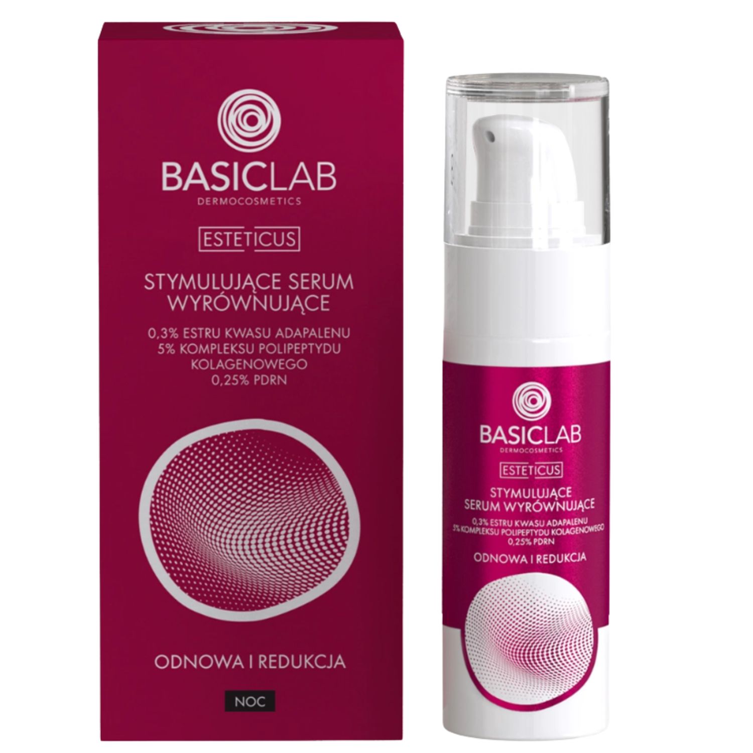Basiclab Stymulujące serum wyrównujące Odnowa i Redukcja