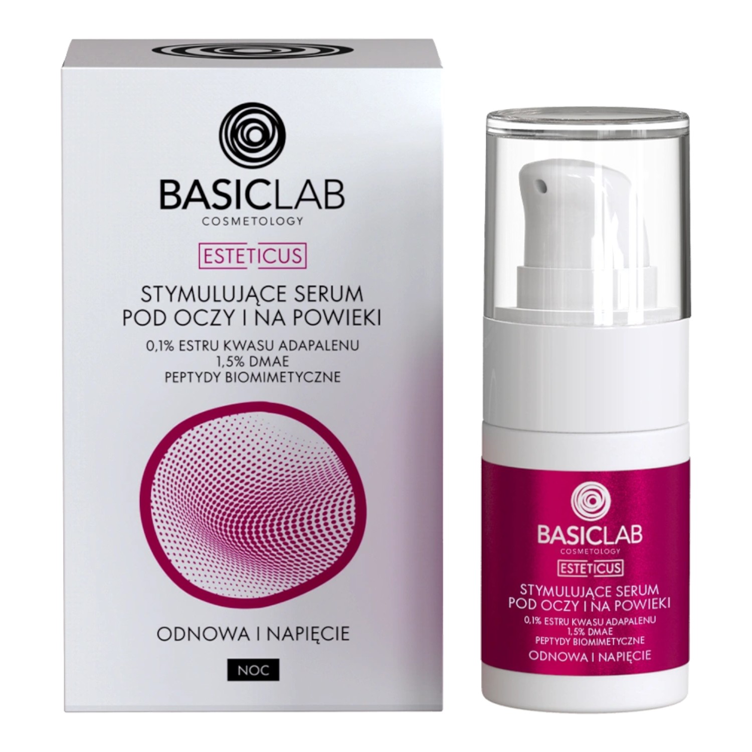 BasicLab Stymulujące serum pod oczy i na powieki, 15 ml