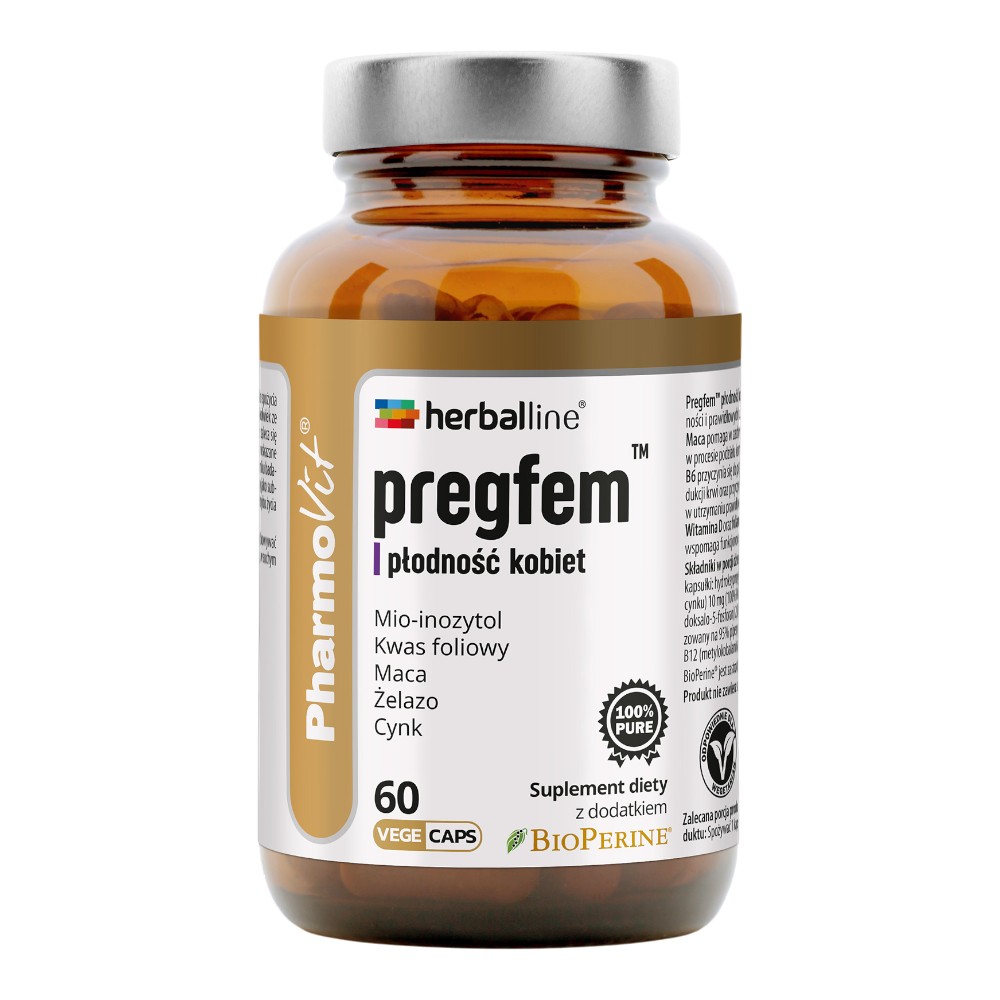 PharmoVit Herballine Pregfem Płodność kobiet kapsułki