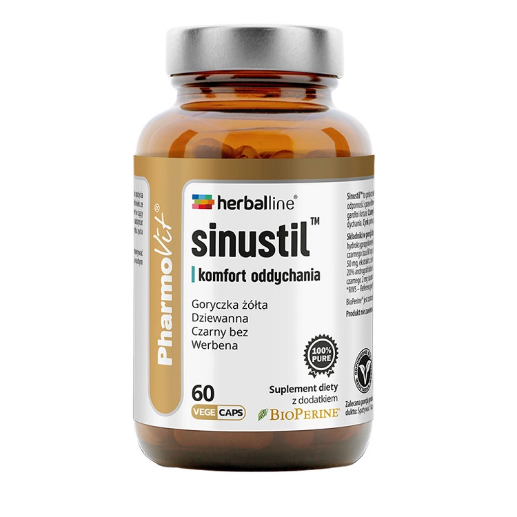 PharmoVit Herballine Sinustil Komfort oddychania Kapsułki