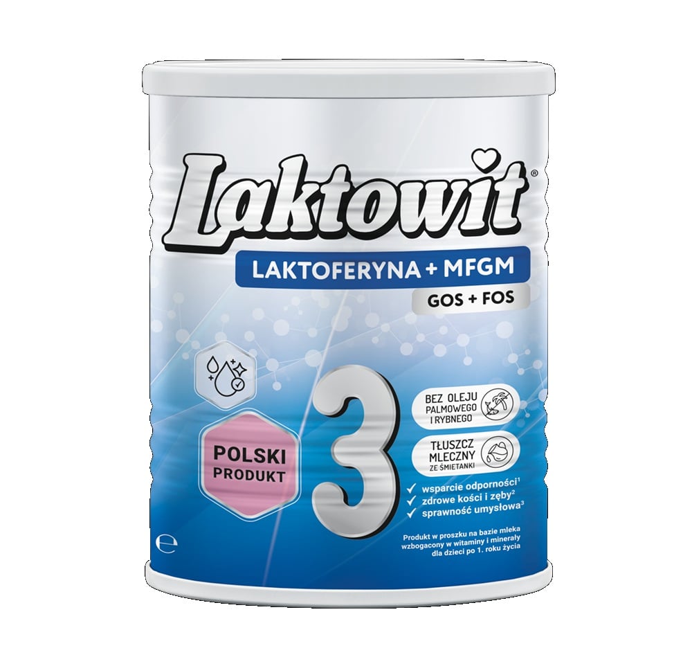 Laktowit Laktoferyna + MFGM 3 Mleko modyfilowane po 1 r.ż., proszek 400 g