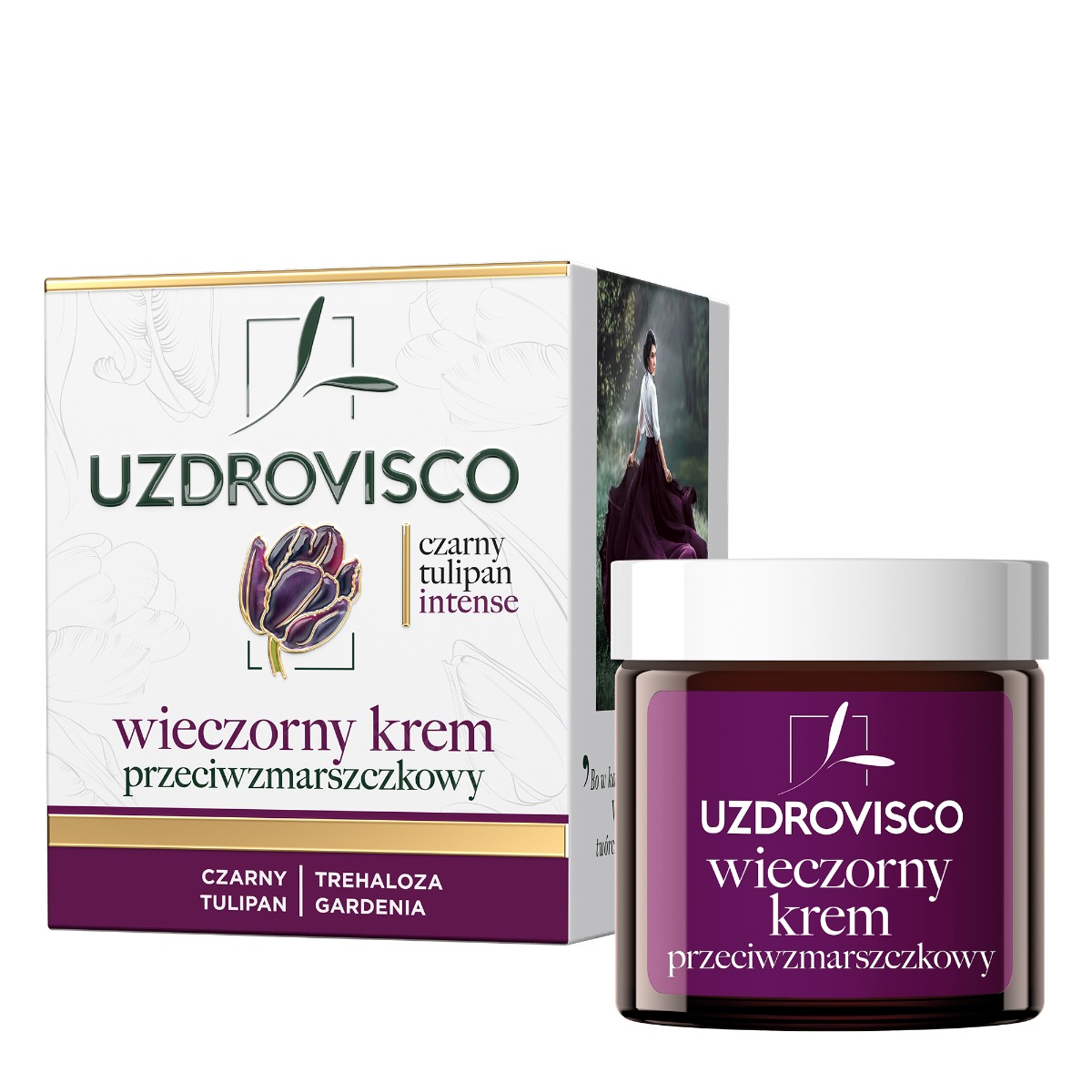 Uzdrovisco Czarny Tulipan Intense Wieczorny krem przeciwzmarszczkowy 50ml 50 ml
