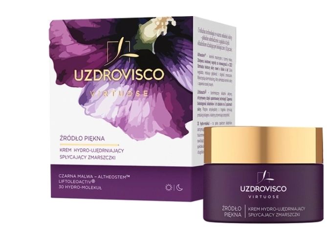 Uzdrovisco Virtuose Źródło Piękna Krem hydro-ujędrniający spłycający zmarszczki 50 ml