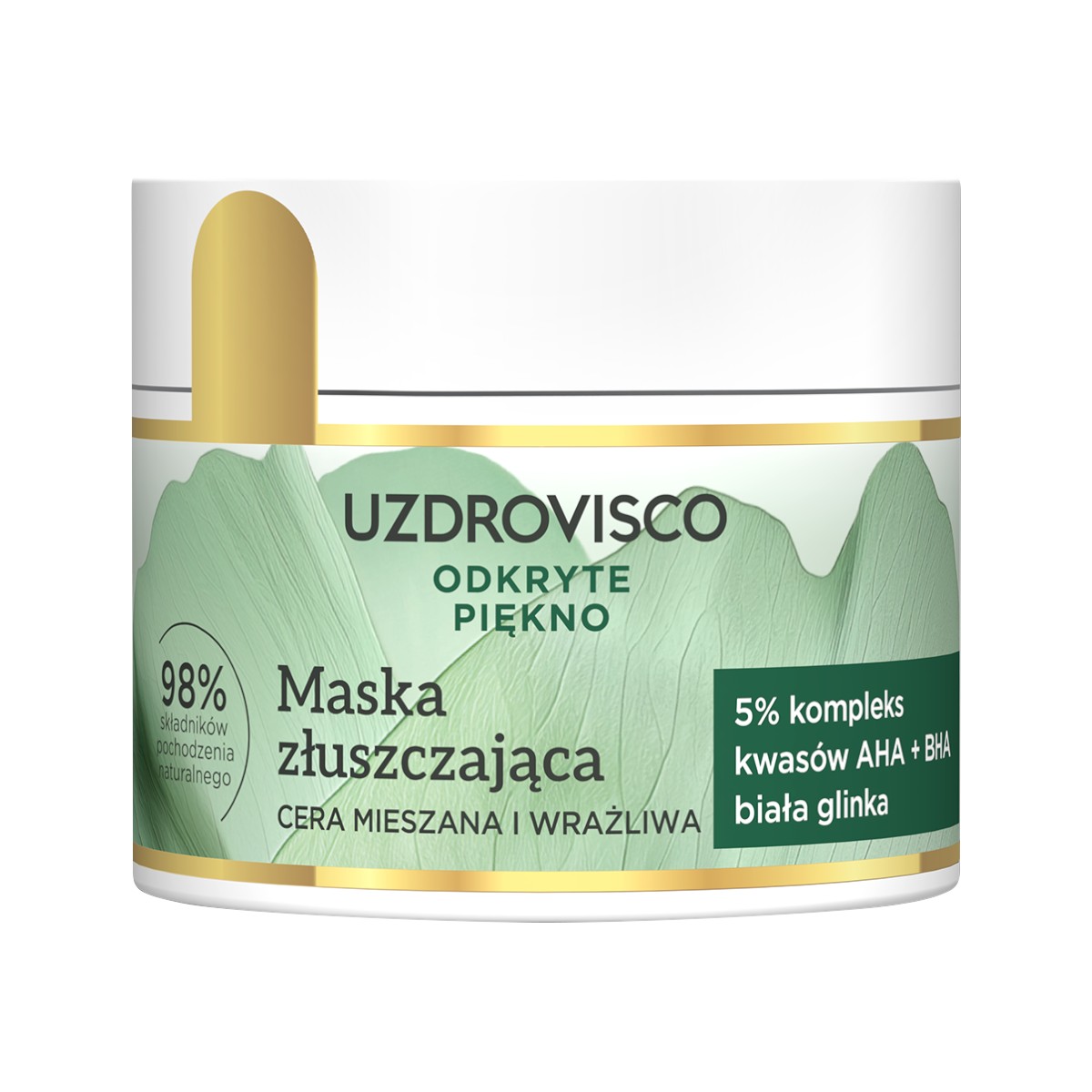 Uzdrovisco Bellezza Svelata Maschera esfoliante per pelle mista e sensibile