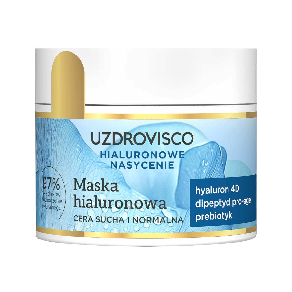 Uzdrovisco Hialuronowe Nasycenie Maska nawilżająca