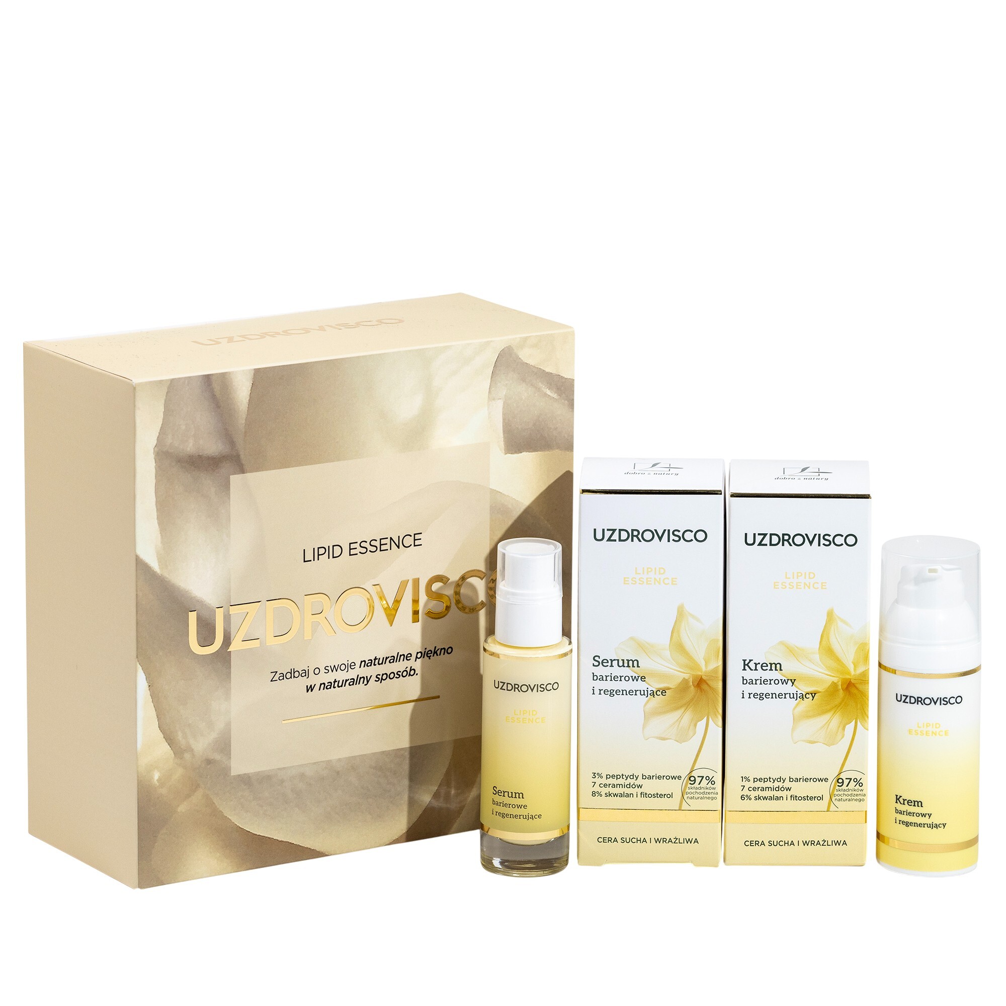 Uzdrovisco Set: Crema Essenza Lipidica 50ml + Siero 30ml