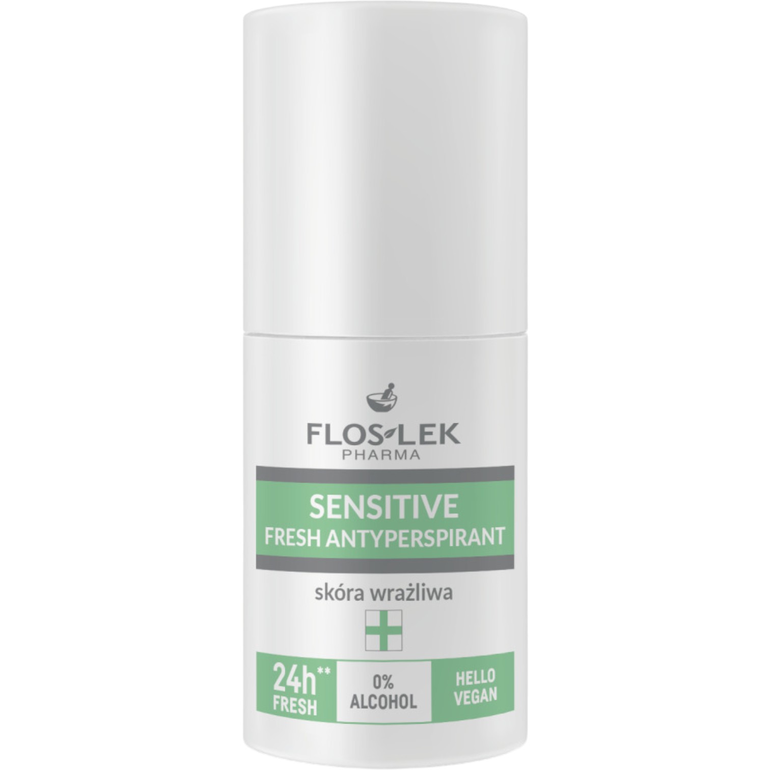 Flos-Lek Sensitive Fresh Antyperspirant deo roll-on do skóry wrażliwej, 50 ml