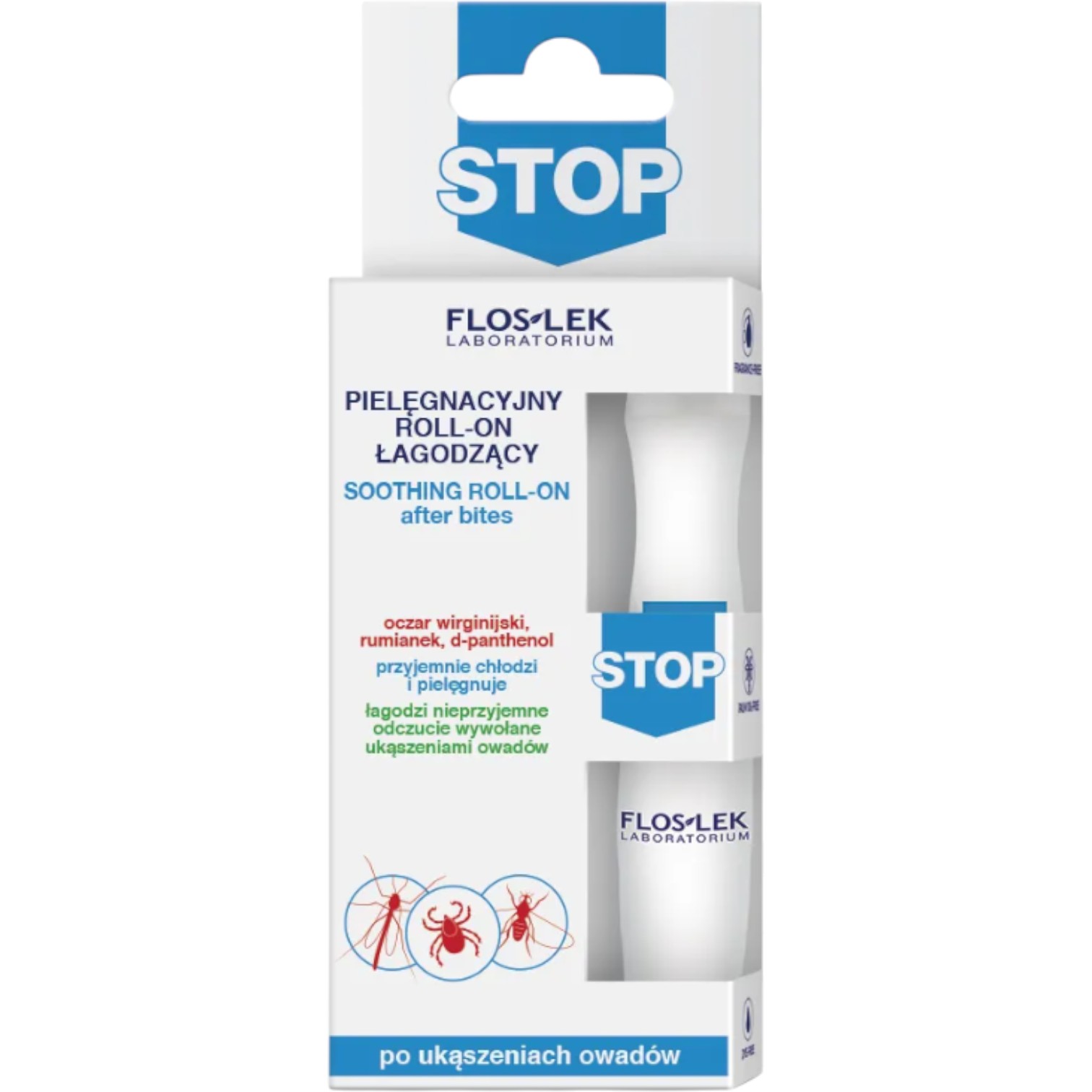 Flos-Lek Stop Roll-on łagodzący po ukąszeniach owadów, 15 ml