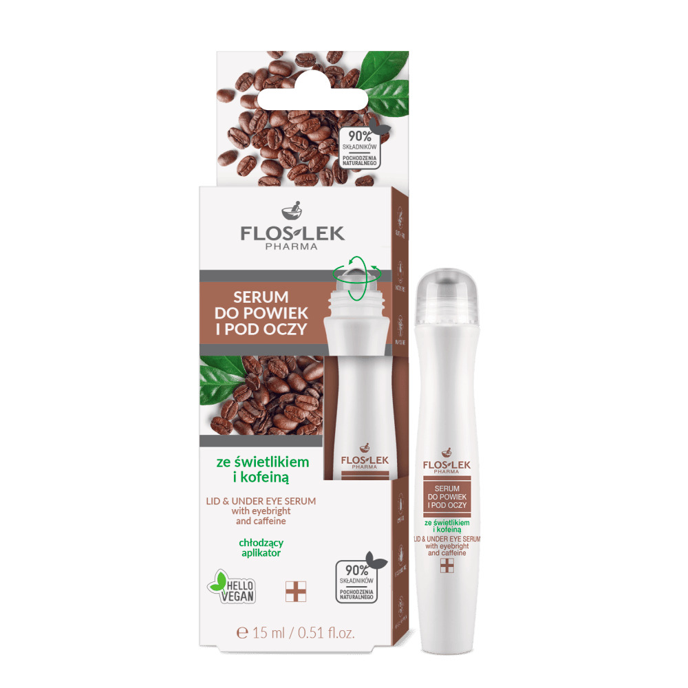 FLOSLEK PHARMA Serum do powiek i pod oczy ze świetlikiem i kofeiną, 15 ml