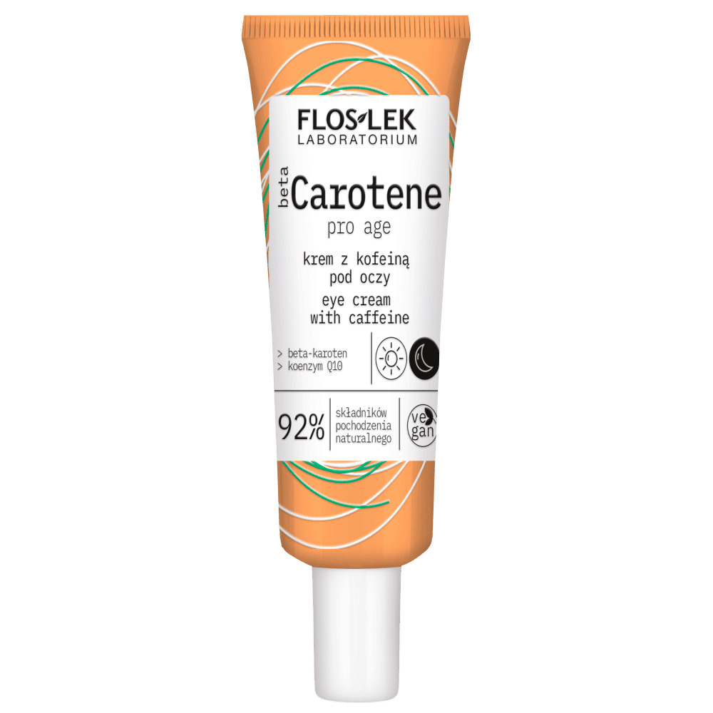 FLOSLEK LABORATORIUM betaCAROTENE  Krem z kofeiną pod oczy, 30 ml