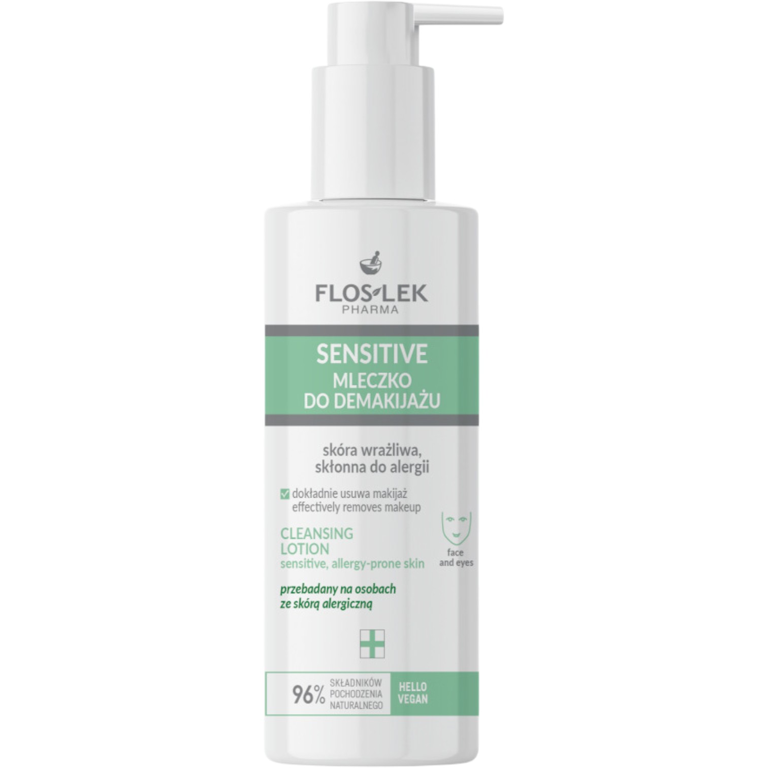 Flos-Lek Sensitive Mleczko do demakijażu do skóry wrażliwej, 175 ml