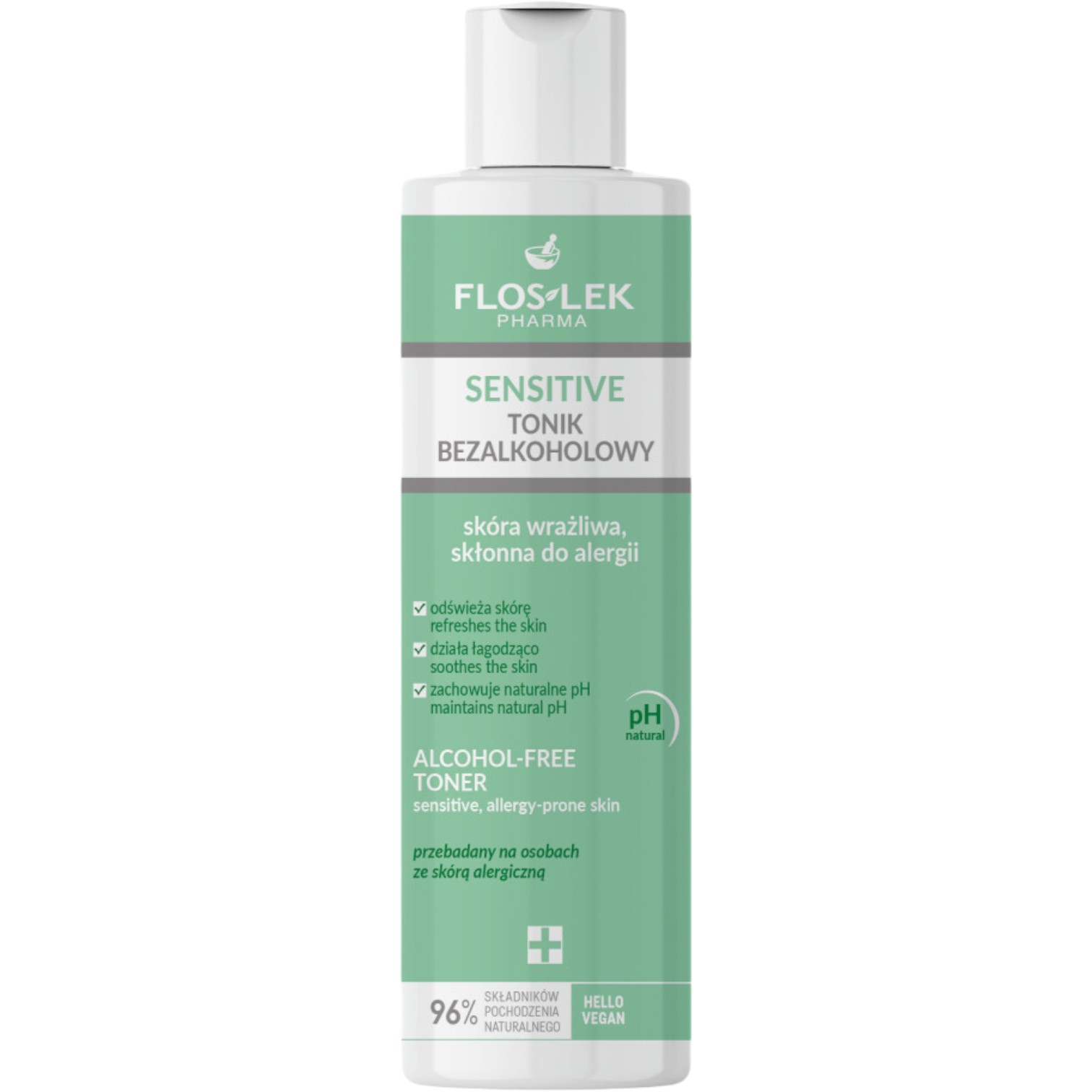 Flos-Lek Sensitive Tonik bezalkoholowy, 225 ml