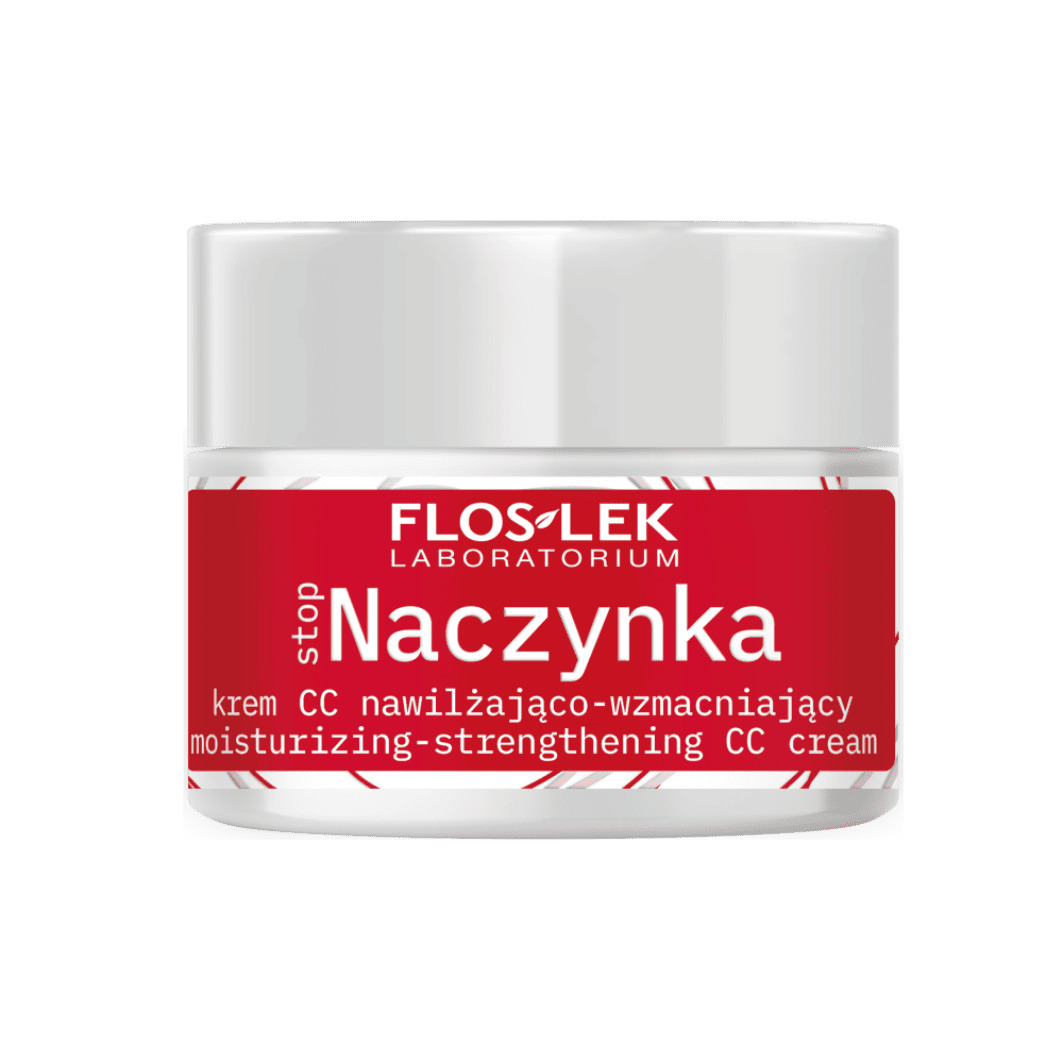 FLOSLEK LABORATORIUM stopNACZYNKA Krem CC nawilżająco-wzmacniający SPF 20 na dzień, 50 ml