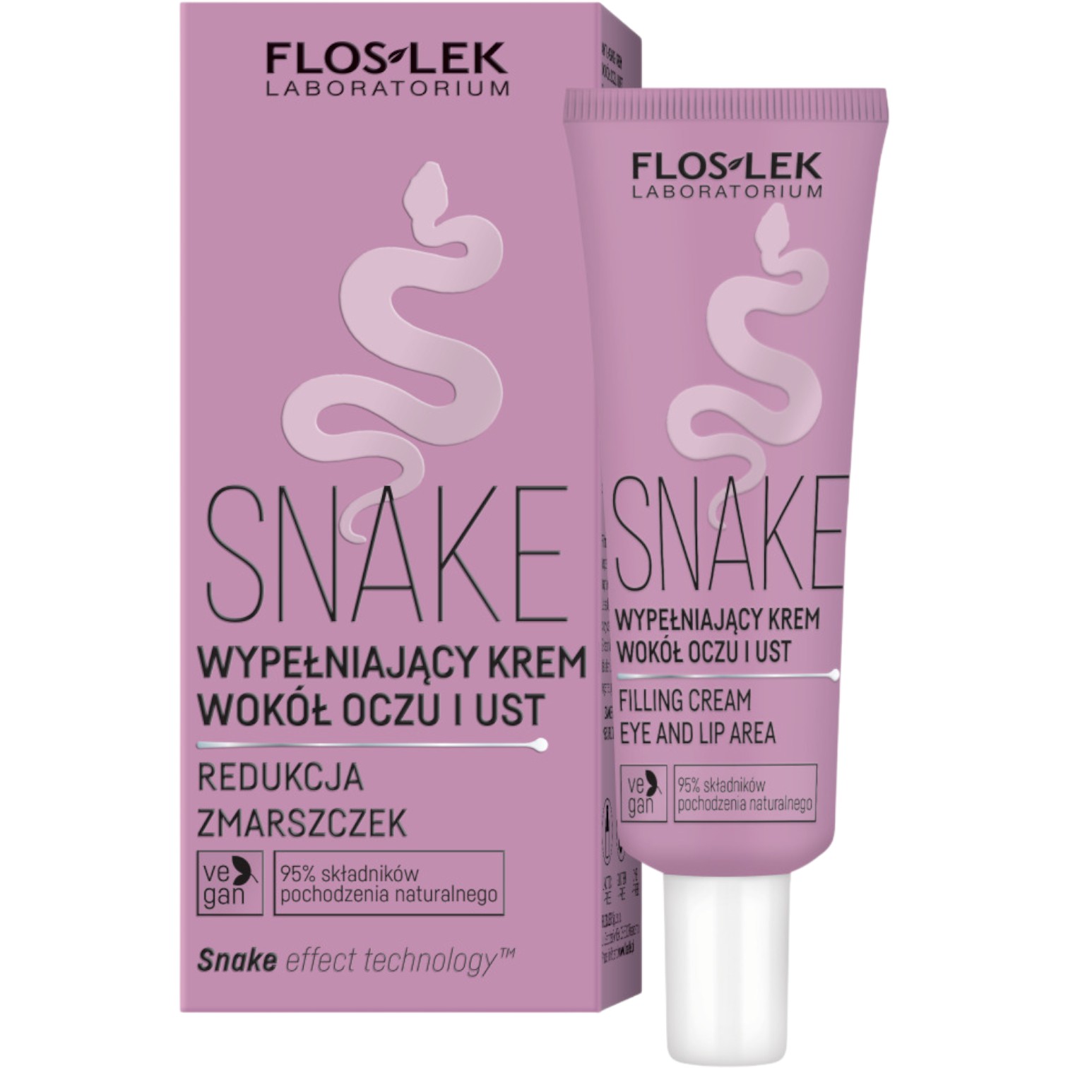 Flos-Lek Snake Wypełniający krem wokół oczu i ust, 30 ml