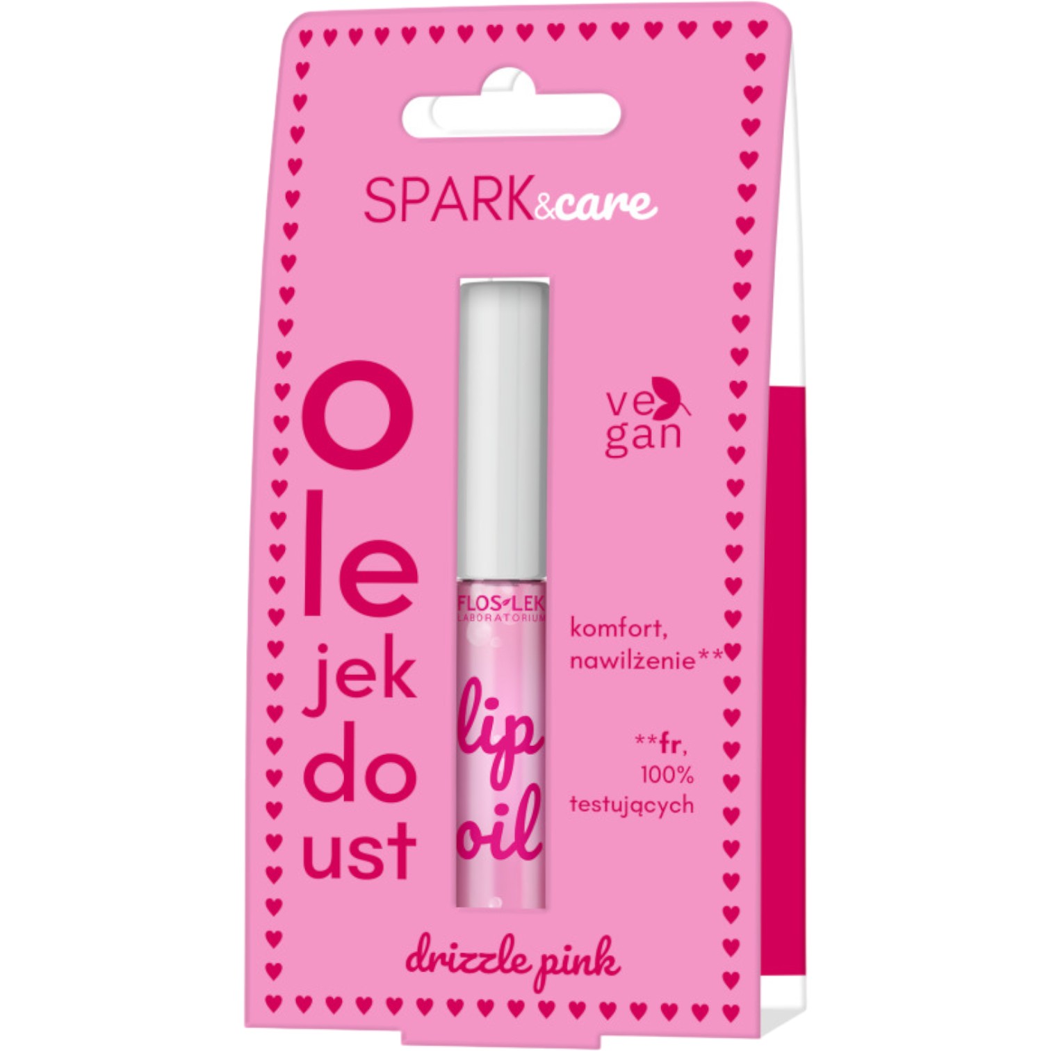 Flos-Lek Lip Care Olejek do ust Drizzle Pink, 5,5 g