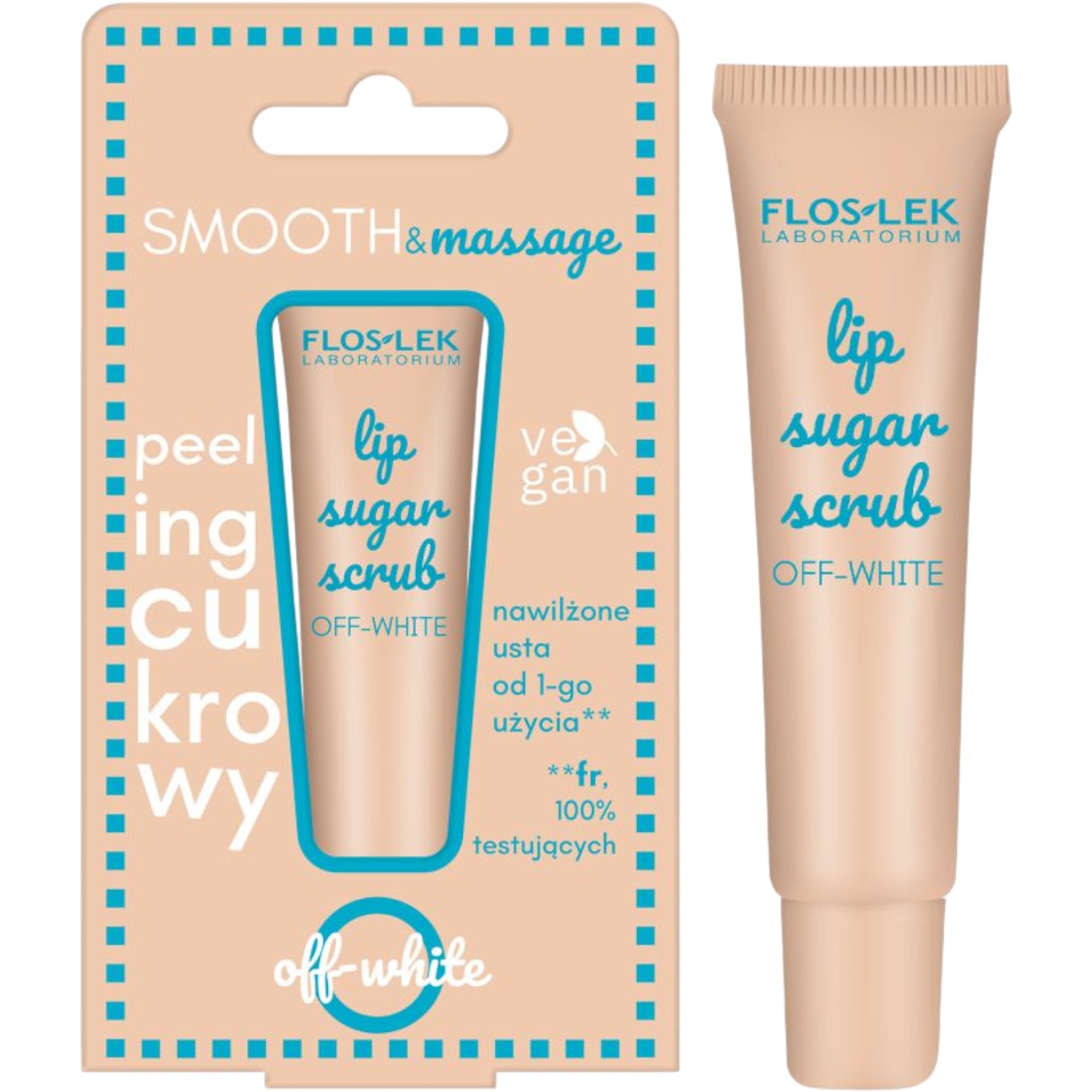 Flos-Lek Lip Care Peeling do ust Off-White, 14 g