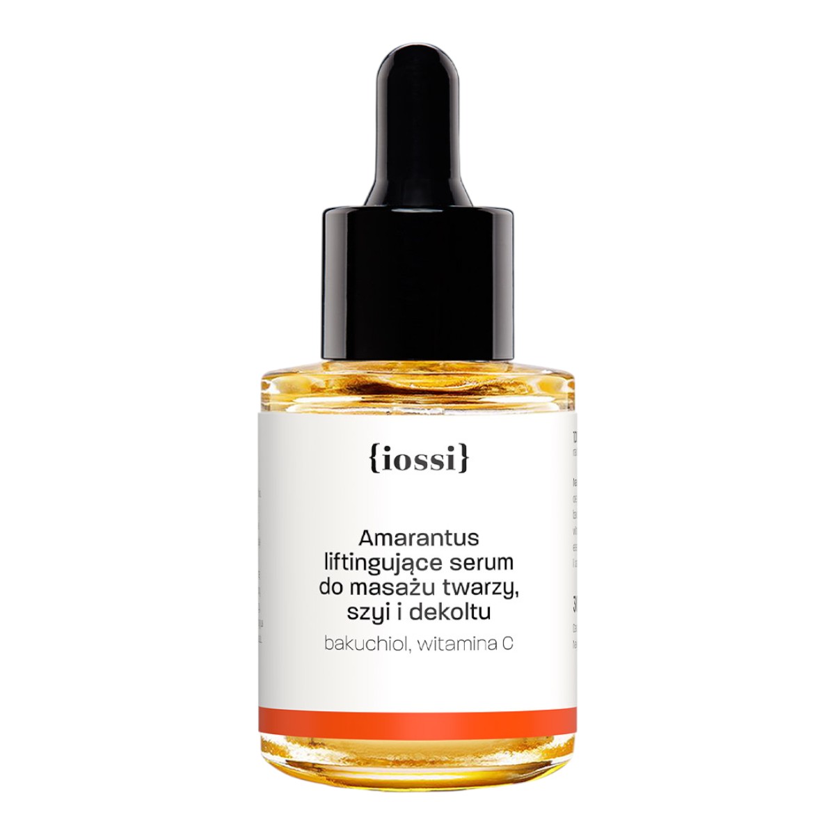 Iossi Amarantus Serum liftingujące do masażu twarzy, szyi i dekoltu z bakuchiolem, witaminą C 