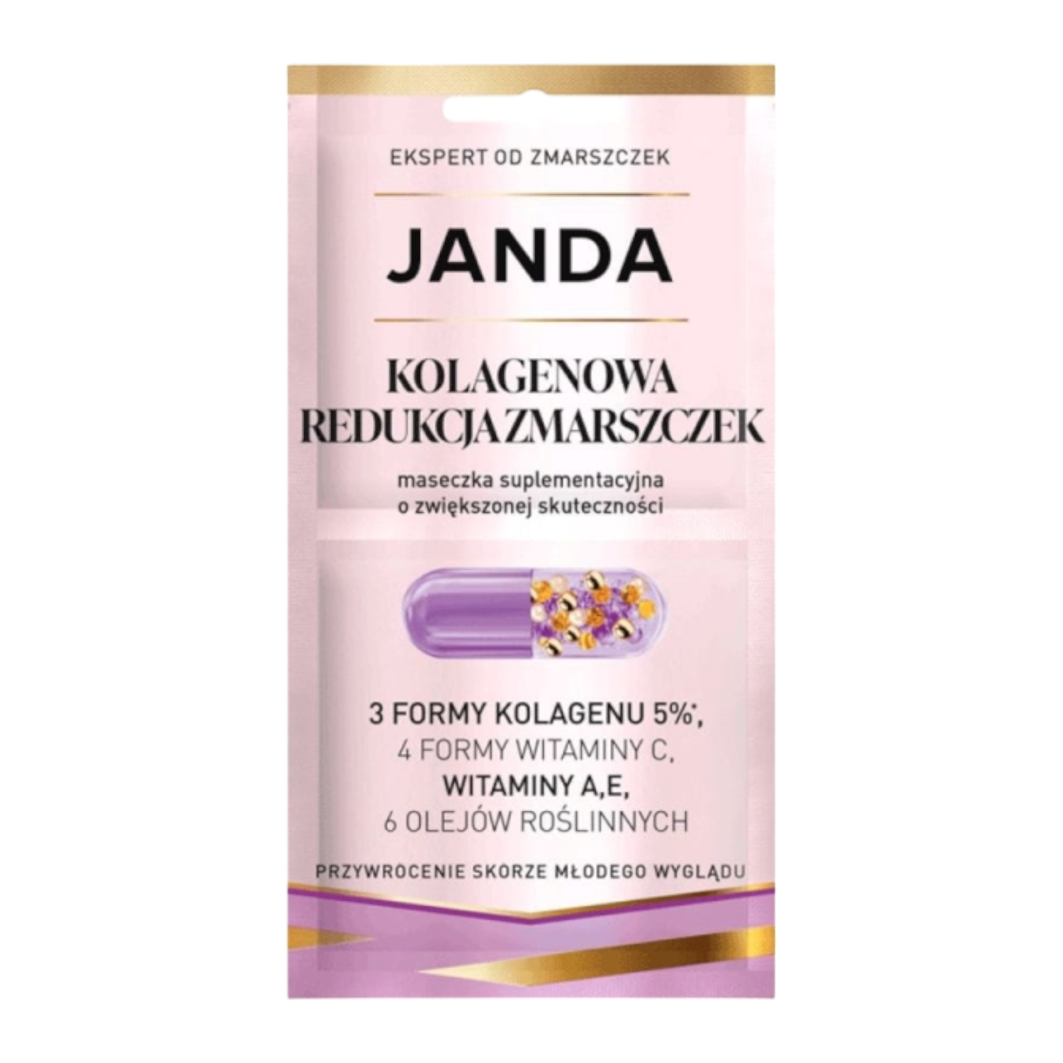 Janda Maschera supplementare Riduzione delle rughe al collagene