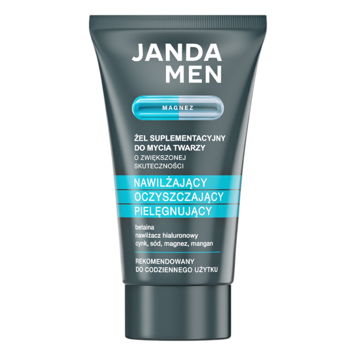 Janda Men Żel do mycia twarzy Magnez 