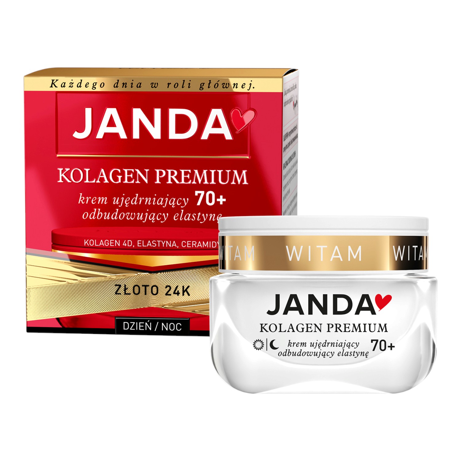 Janda Kolagen Premium Regenerujący Krem na dzień dobry i dobranoc 70+, 50 ml