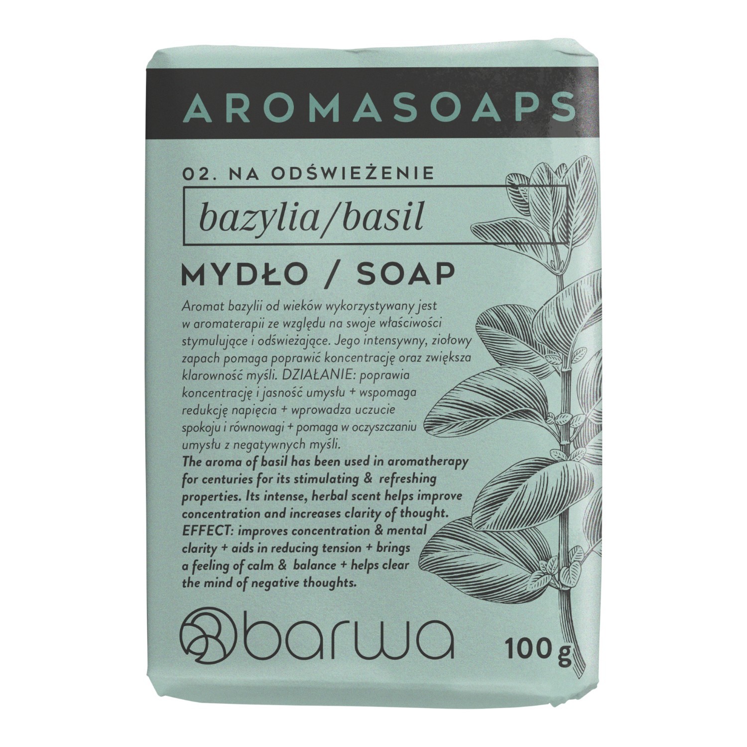 Barwa Aroma Soaps Mydło w kostce Bazylia