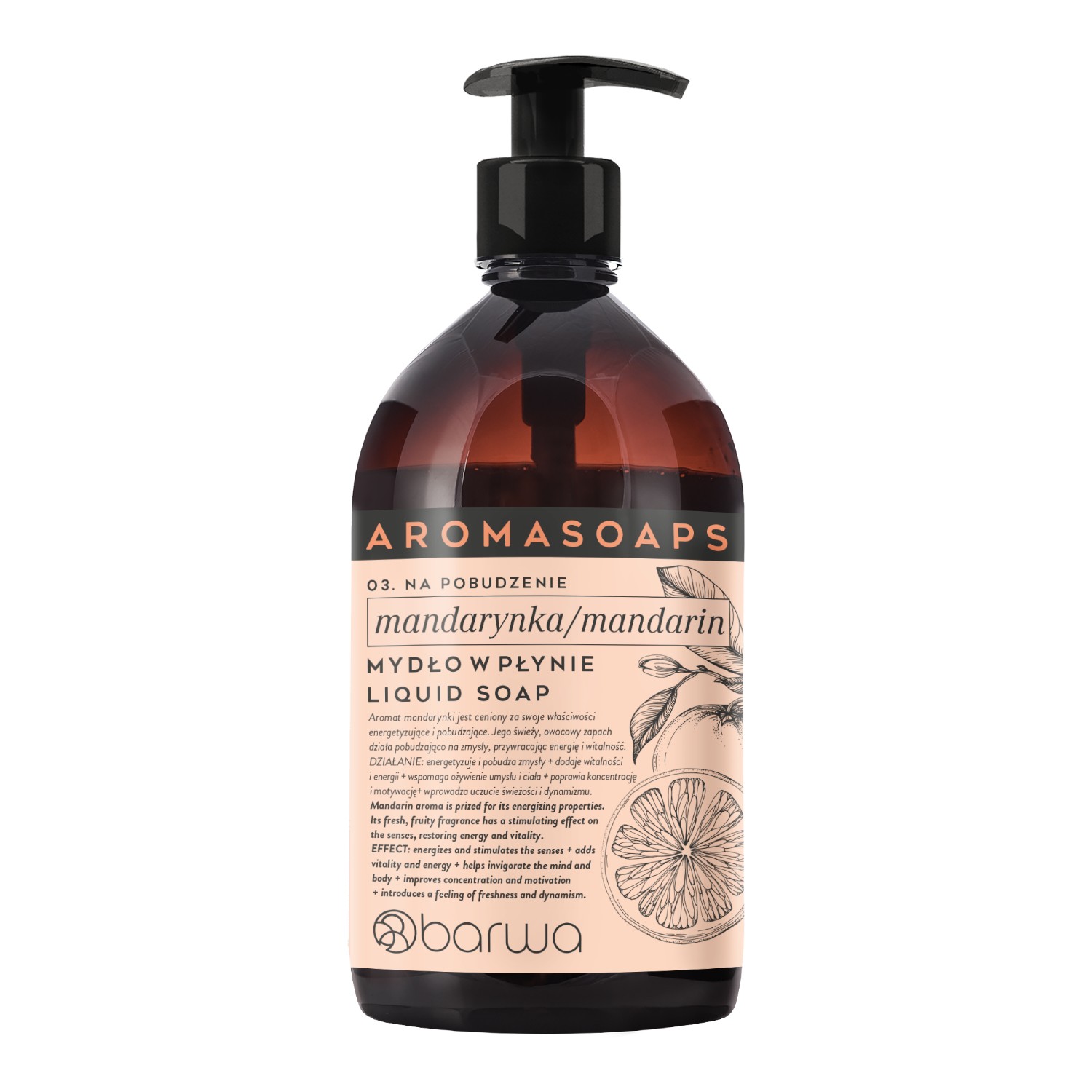 Barwa Aroma Soaps Mydło w płynie Mandarynka 