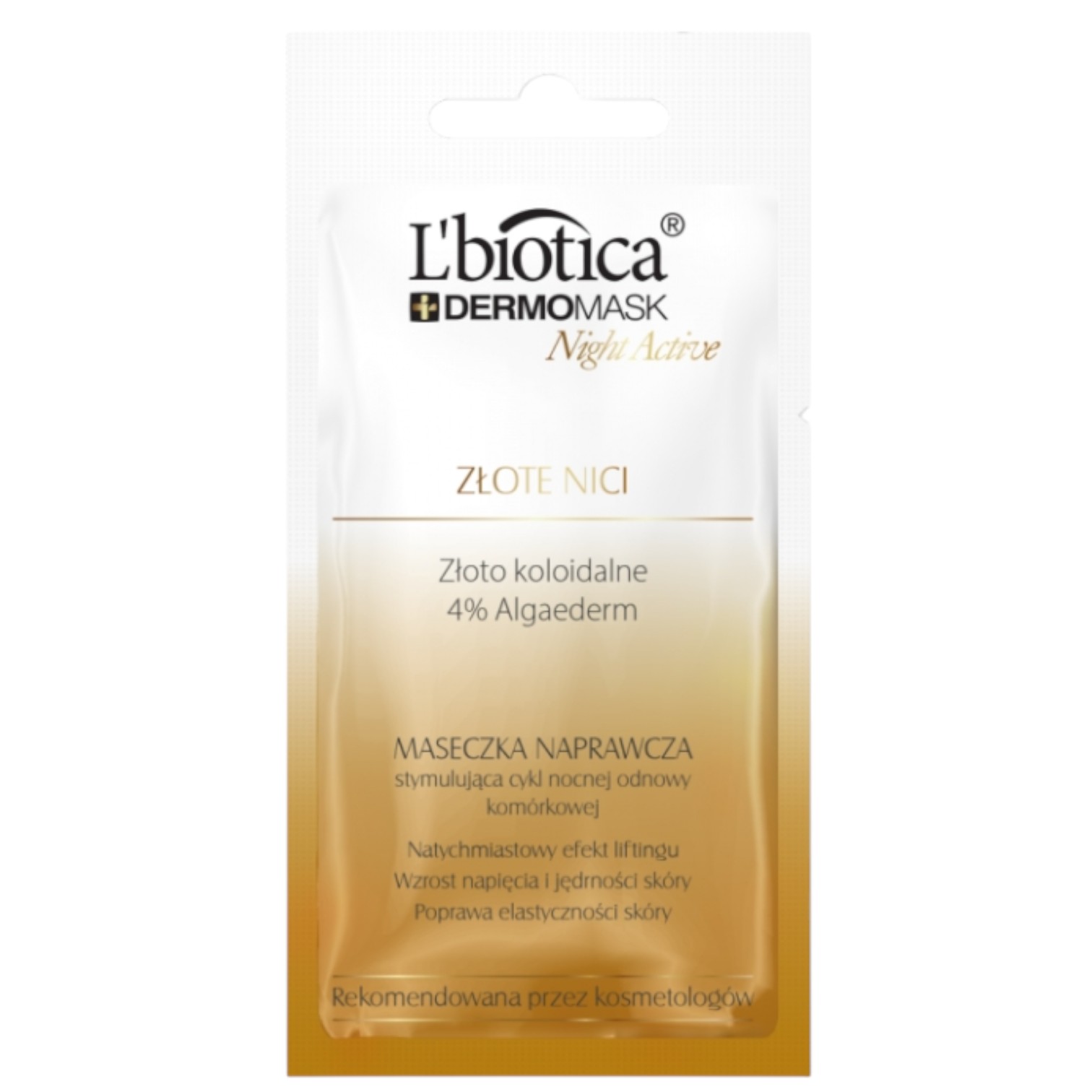L'biotica Dermomask Night Active Maschera, Fili d'Oro 12 ml