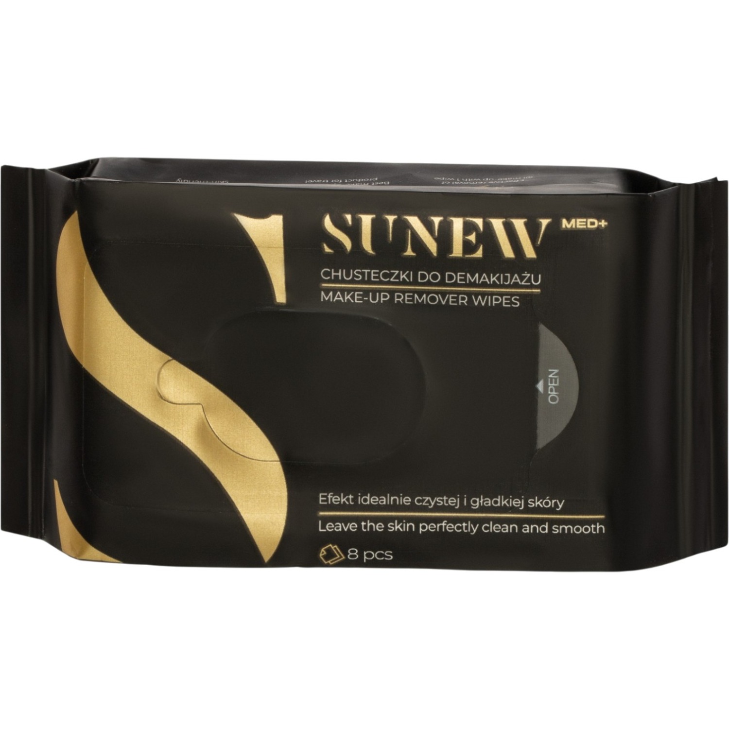 SunewMed+ Chusteczki do demakijażu twarzy i oczu, 8szt 
