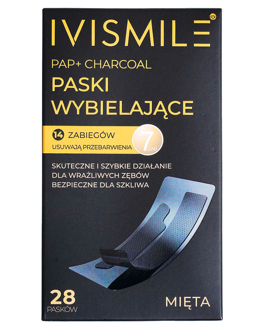 Ivismile Miętowe Paski do wybielania zębów na sucho (bez wody utlenionej) 