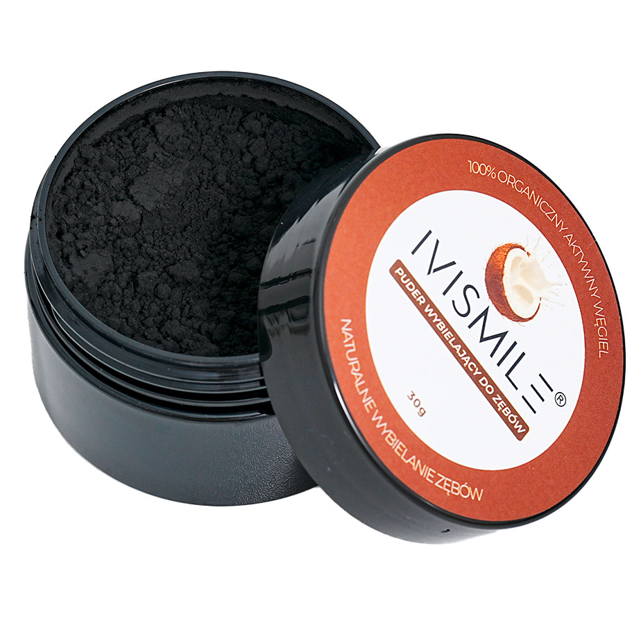 Ivismile Puder węglowy do zębów, smak kokosowy 