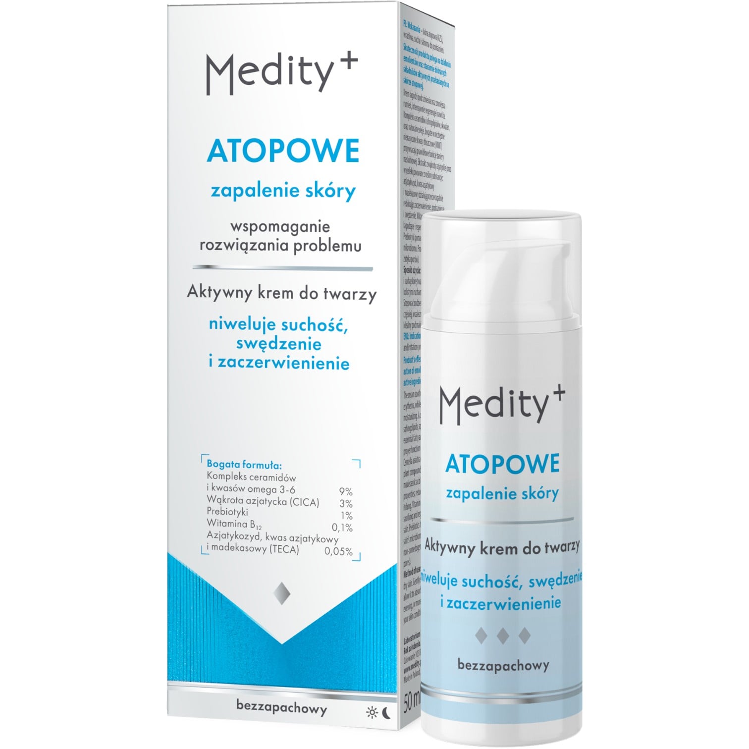 Medity+ Atopowe Zapalenie Skóry Aktywny krem do twarzy