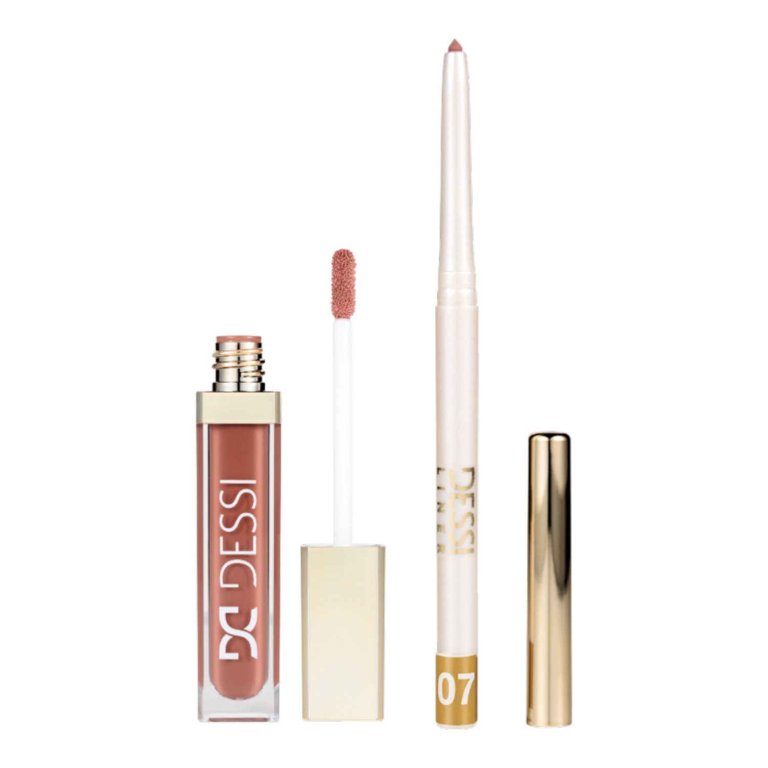 Dessi Your Perfect Lip Combo Toffee Glaze (Olejek do ust 7,2ml + Konturówka 0,25g)