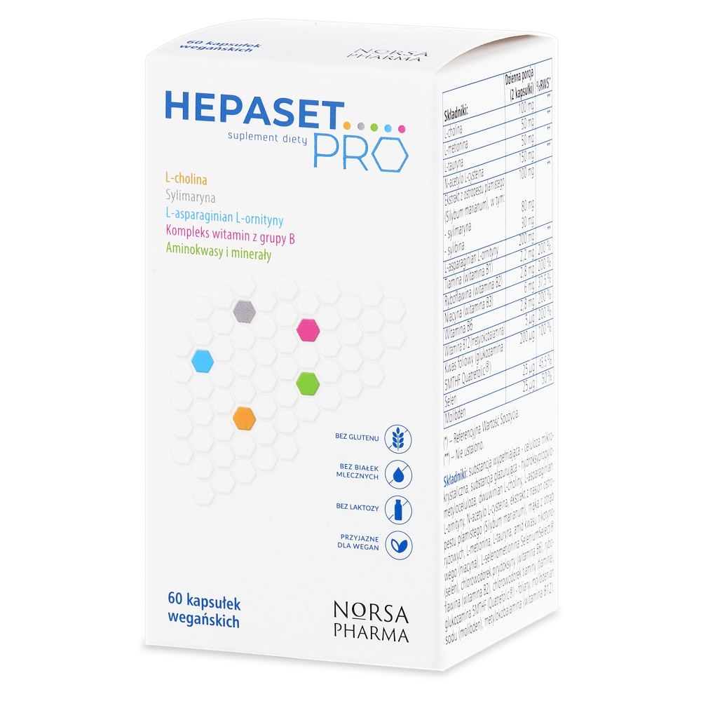 Norsa Pharma Hepaset Pro, kapsułki 60 sztuk