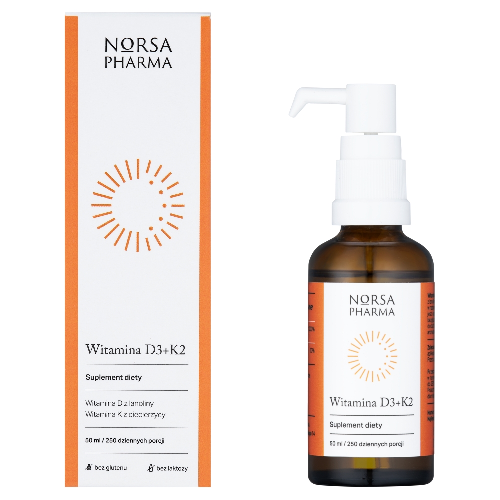Norsa Pharma Witamina D3 +K2, płyn, 50 ml
