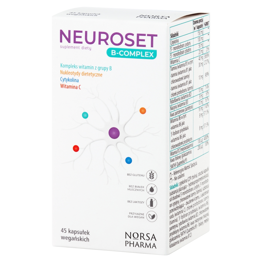 Norsa Pharma Neuroset B-complex, kapsułki, 45 szt