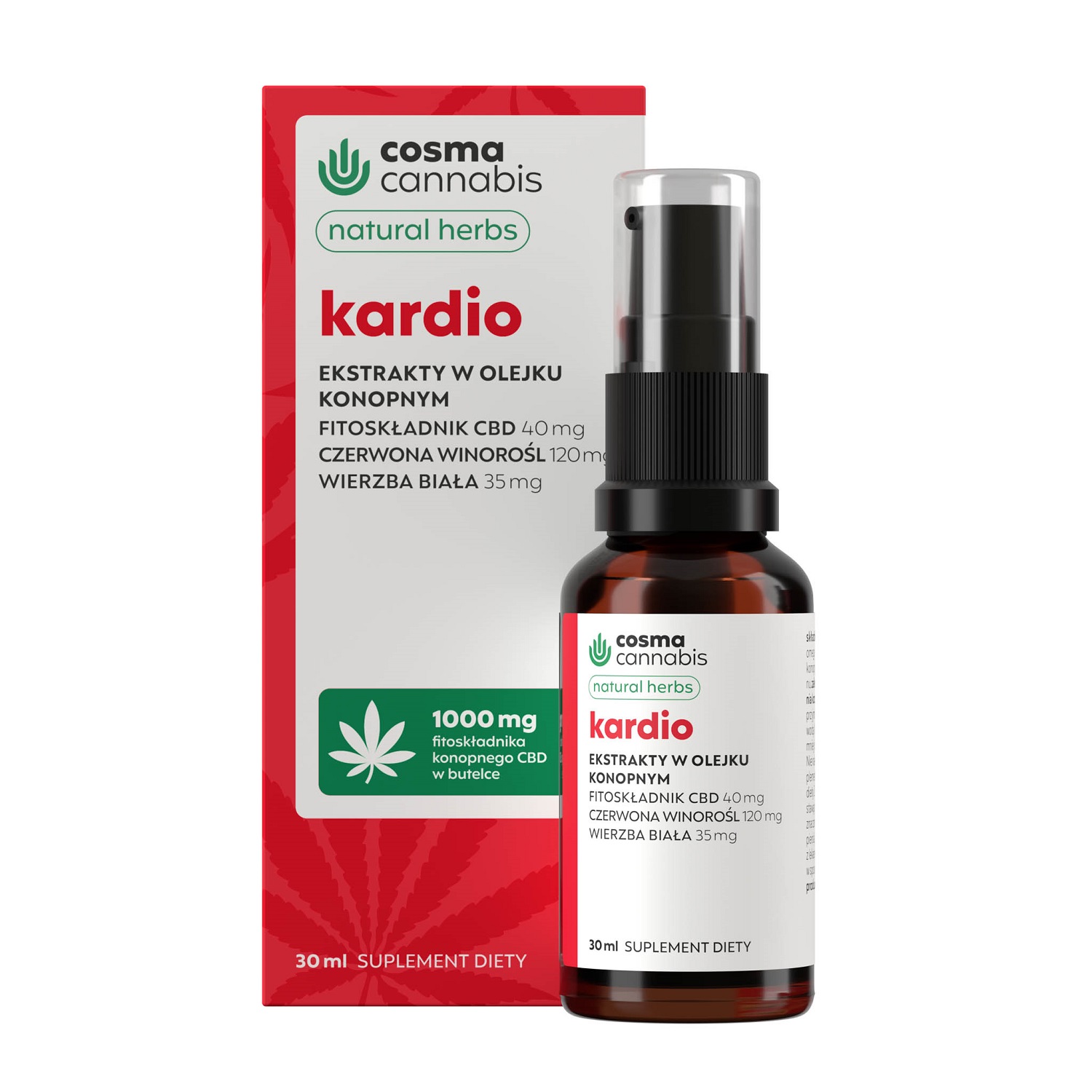 Cosma Cannabis Natural Herbs Kardio Krople 30 ml