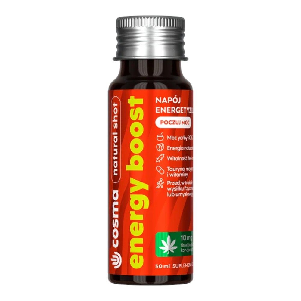 Cosma Natural Shot Energy Boost Płyn, 50 ml