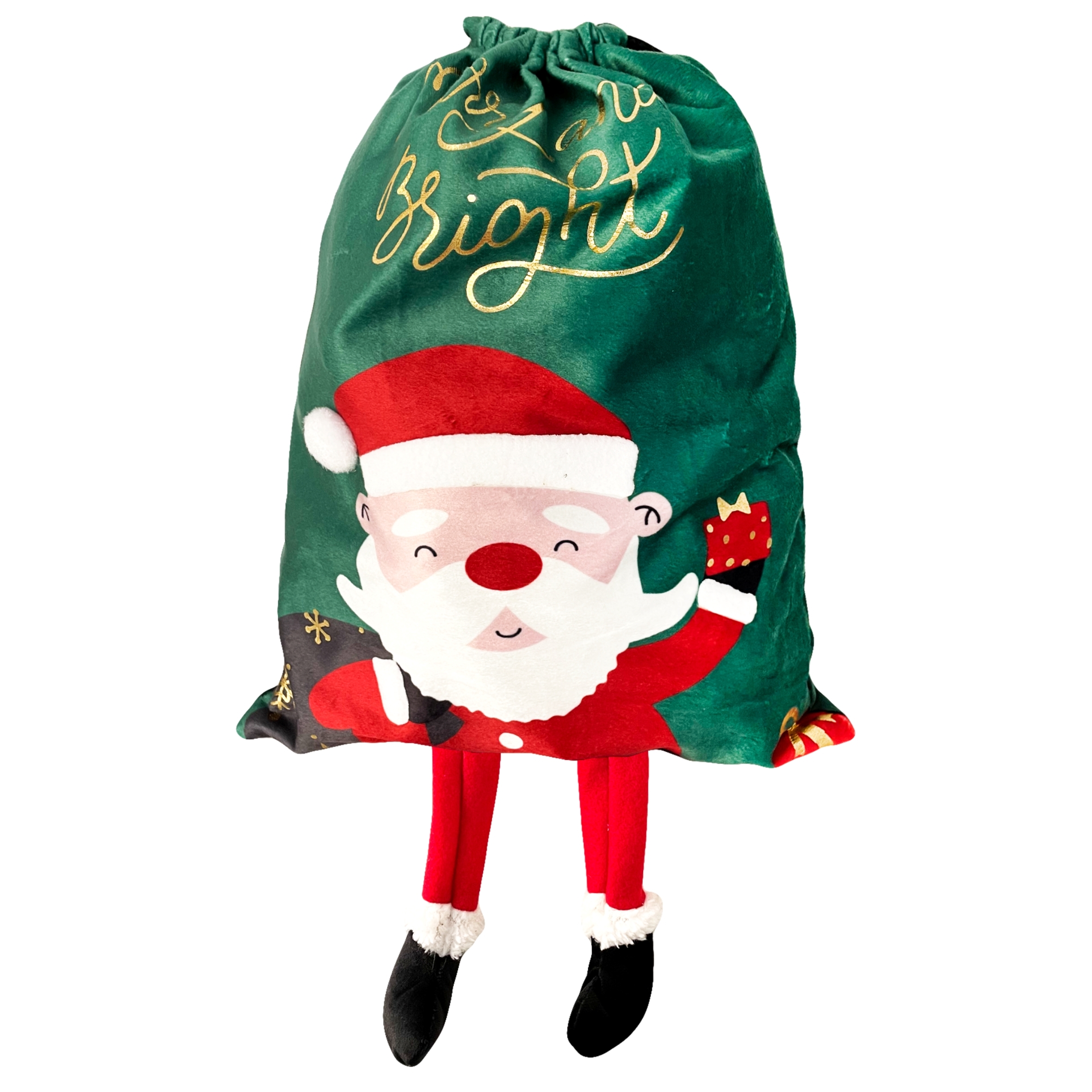 Incood Sacchetto per Regali con Babbo Natale