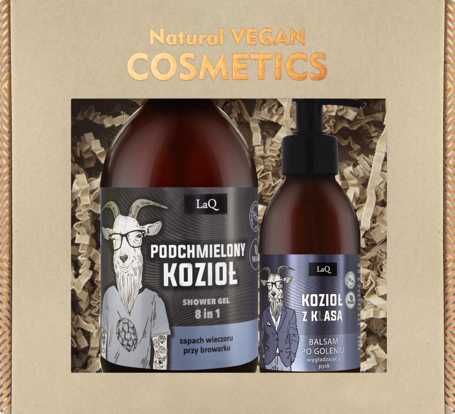 Laq Zestaw Kozioł z klasą: Żel 500 ml + Balsam po goleniu 150 ml