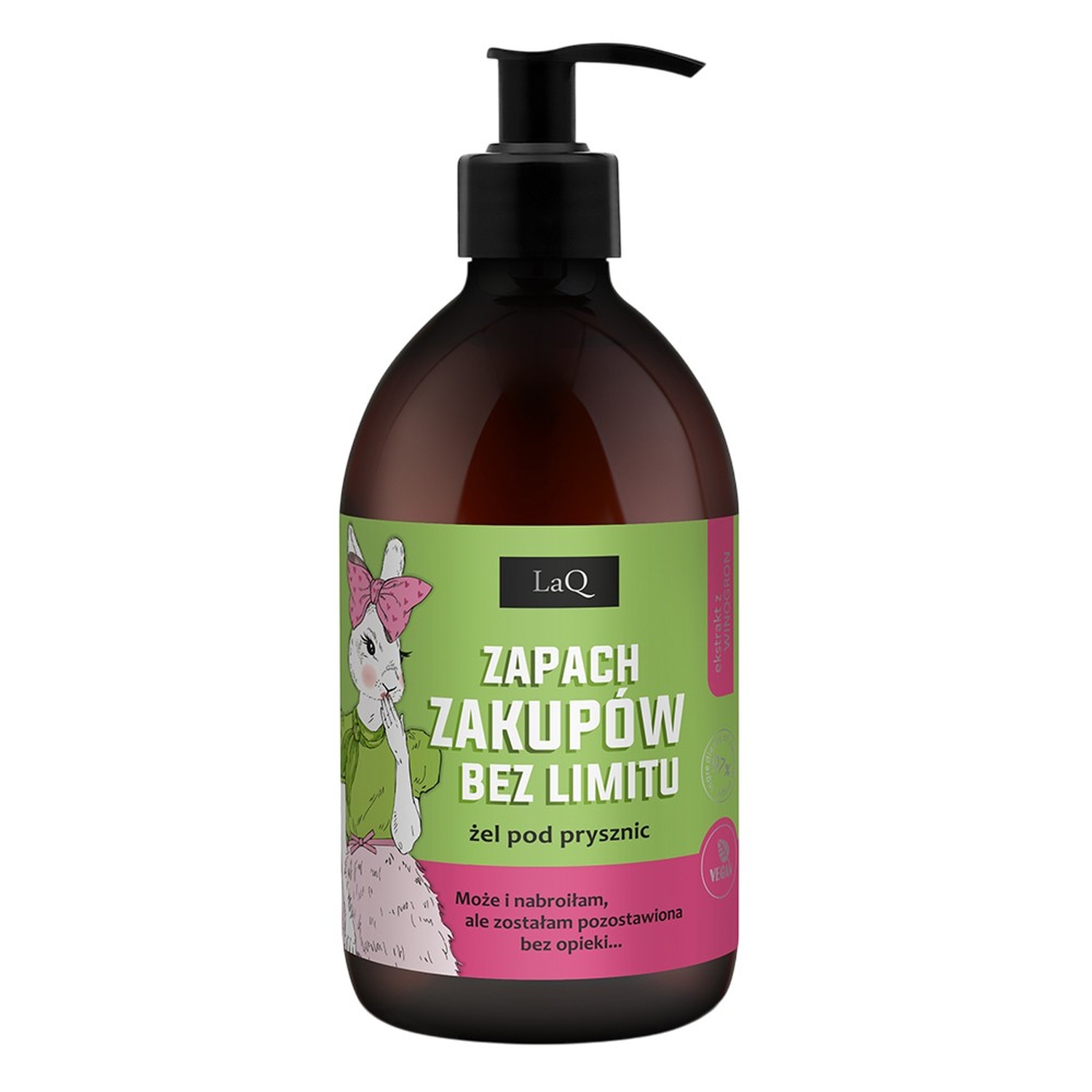 Laq Kiwi i winogrona - Zapach zakupów bez limitu, żel pod prysznic dla kobiet, 500 ml