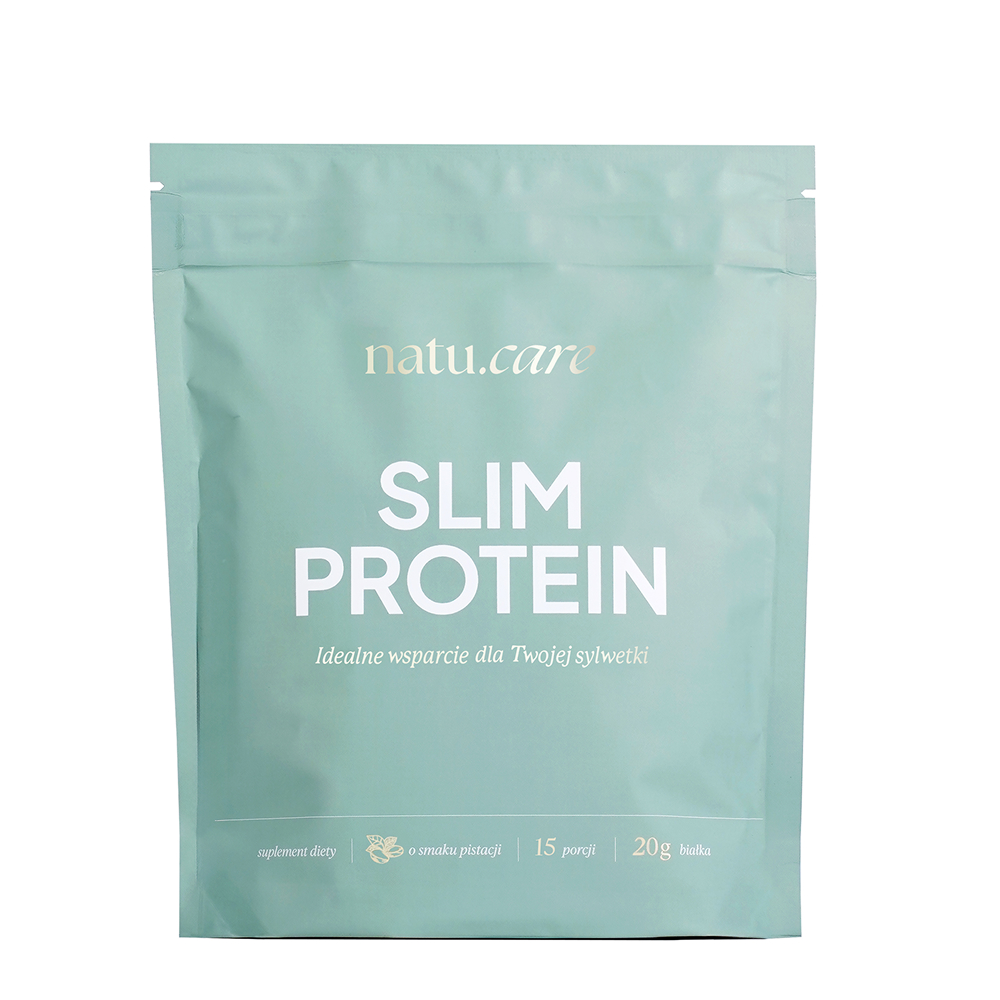 Natu.Care Slim Protein na Kształtowanie Sylwetki, Pistacja, proszek 375 g