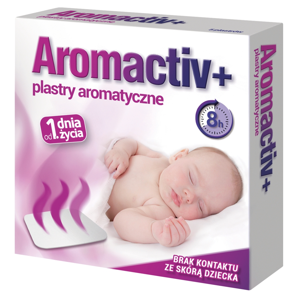 Aromactiv+ Plastry aromatyczne dla dzieci od 1. dnia życia, 5 szt.