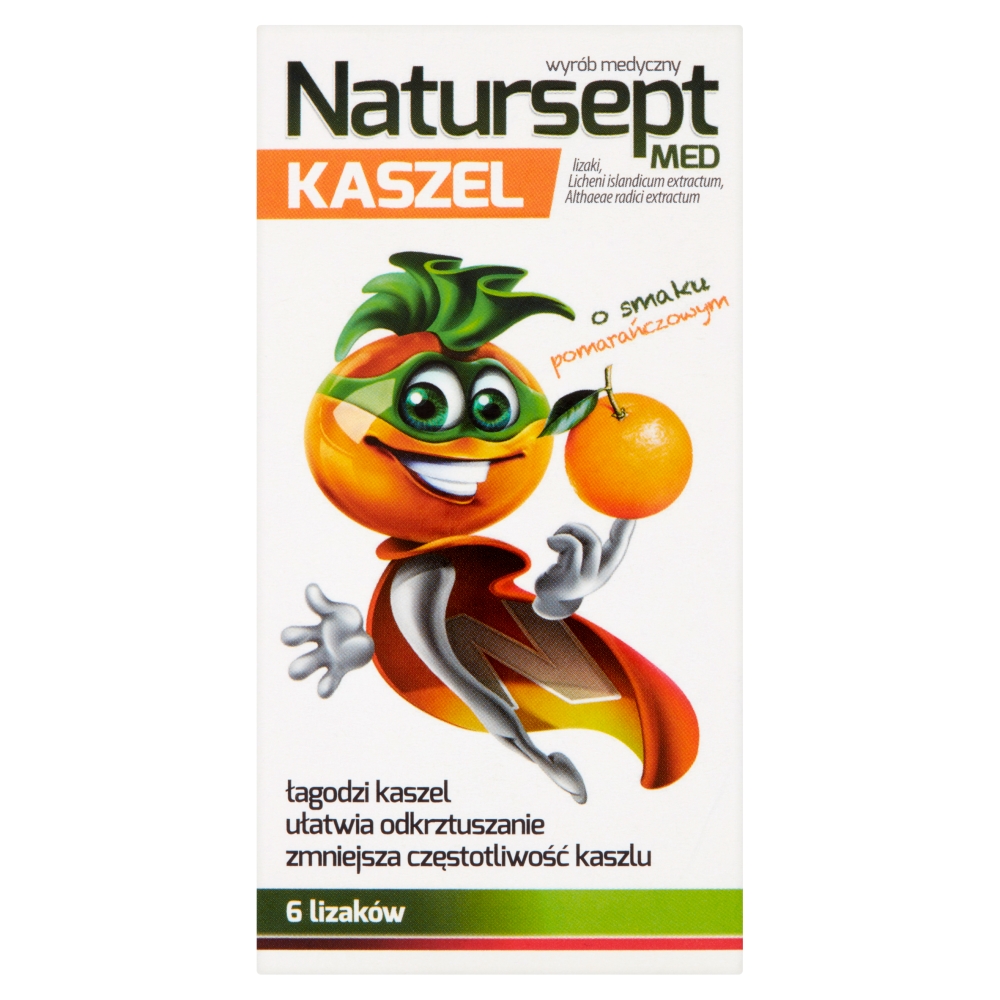 Natursept, Lizaki na kaszel o smaku pomarańczowym