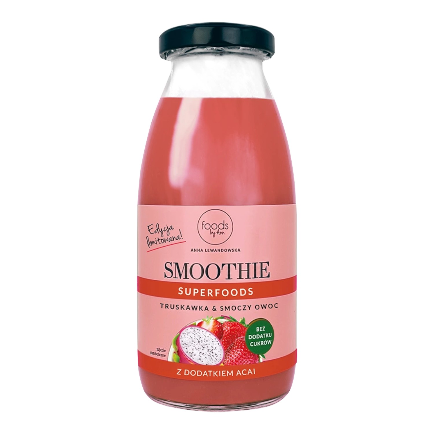Foods By Ann Smoothie truskawka/porzeczka/smoczy owoc z acai, 250 ml