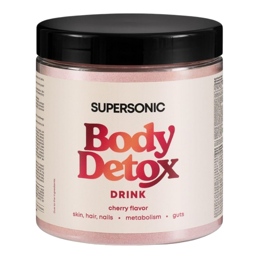 Supersonic Body Detox Drink, smak wiśniowy, proszek 336 g