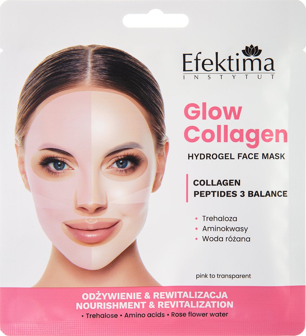 Efektima Glow Collagen Hydrożelowa maseczka do twarzy Odżywienie & Rewitalizacja